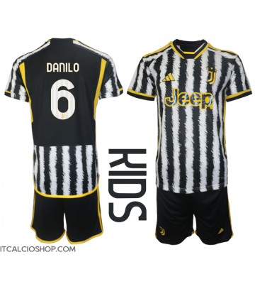 Juventus Danilo Luiz #6 Prima Maglia Bambino 2023-24 Manica Corta (+ Pantaloni corti)
